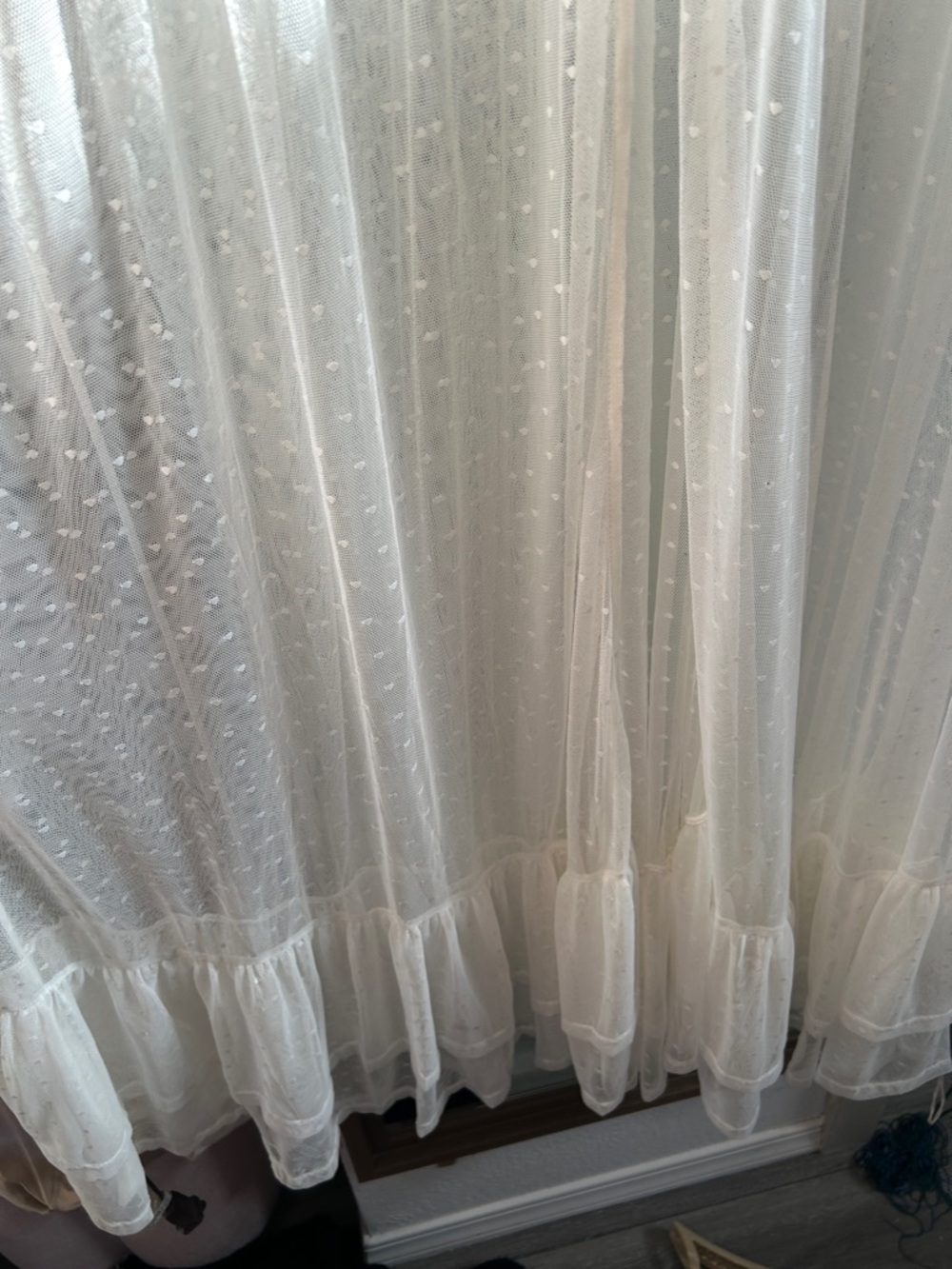 TORRID Sheer White Lace cover up - Picture 3 of 3